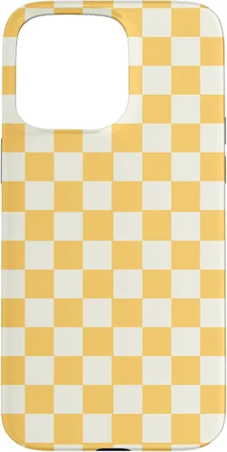 Miniatura 30 de Funda con patrón clásico de cuadros amarillo para iPhone 11