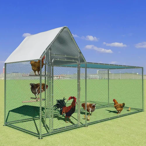 Miniatura 10 de Gallinero grande con cubierta, casa para gallinas, para conejos.