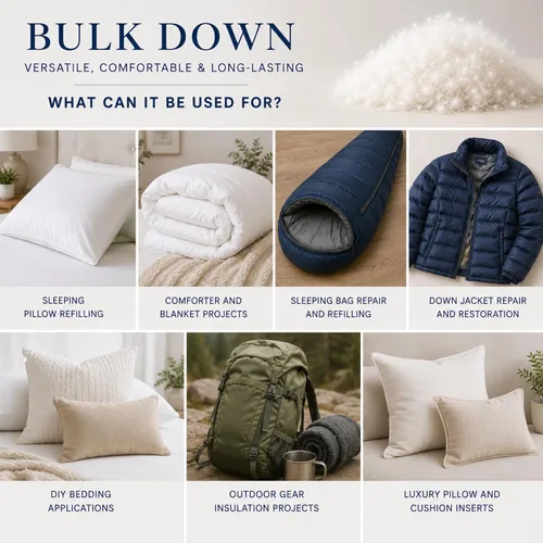 Miniatura 4 de East Coast Bedding Bulk Mezcla de Plumón de Ganso y Plumas 80/20 - Blanco - Relleno de Calidad Premium para Almohadas, Cama, Manta, Sofá, Almohada