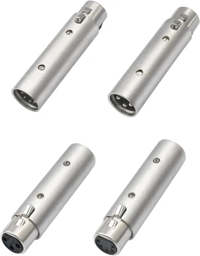 Miniatura 9 de XLR - Adaptador hembra de 5 pines a macho de 3 pines, convertidor profesional de señal DMX/audio, conectores de bloqueo de aleación de zinc, cable