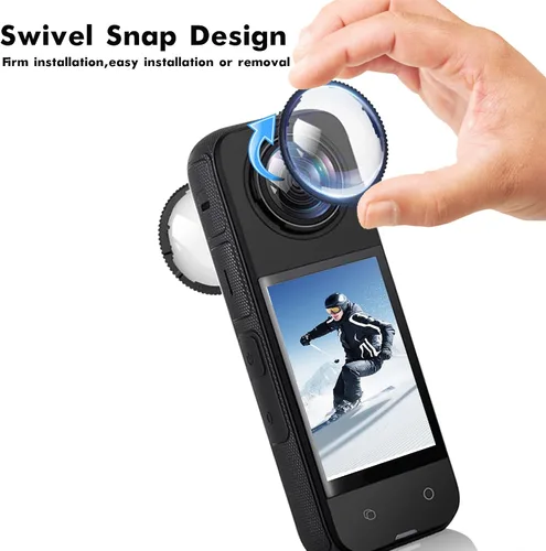 Miniatura 5 de Protectores de lente mejorados de alta calidad para Insta360 X4, mayor transparencia antiarañazos con revestimiento óptico de vidrio templado