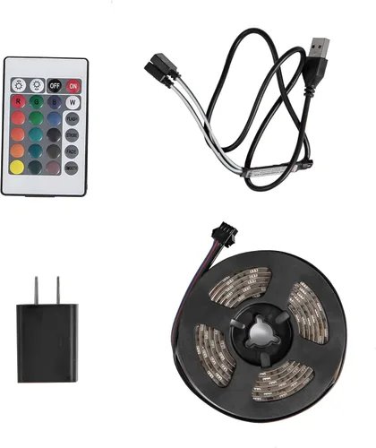 Miniatura 8 de Soporte flotante para TV montado en la pared con 20 LED de color, soporte de TV moderno de 63 pulgadas, gabinete de TV flotante centro