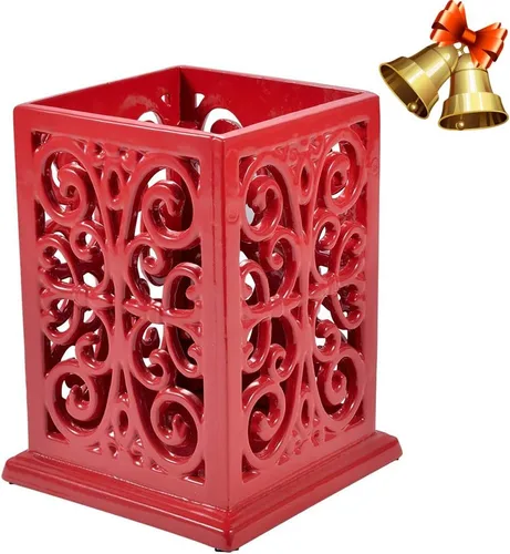 Miniatura 10 de jogreful Soporte para Utensilios de Cocina, Olla de Cocina de Hierro Fundido para Encimera, Organizador Extra Grande de Utensilios con Base Café