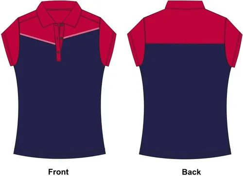 Miniatura 2 de Monterey Club Women's West Contrast Block Polo Shirt #2454