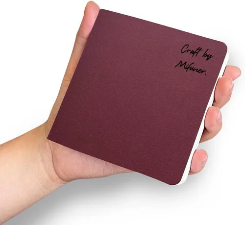 Miniatura 24 de Cuaderno de bocetos de acuarela, cuaderno de 5x5 pulgadas con cubierta de tela cuadrada portátil, 20 hojas de papel de dibujo texturizado