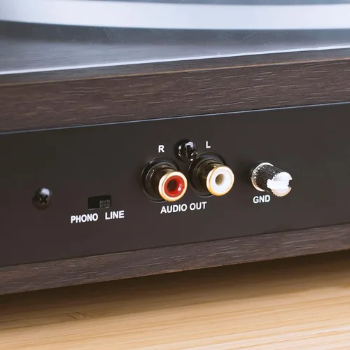 Miniatura 11 de Crosley C8A-WA Tocadiscos accionado por correa con preamplificador integrado, brazo ajustable, cartucho AT3600L y zócalo de MDF de grado audio, nogal