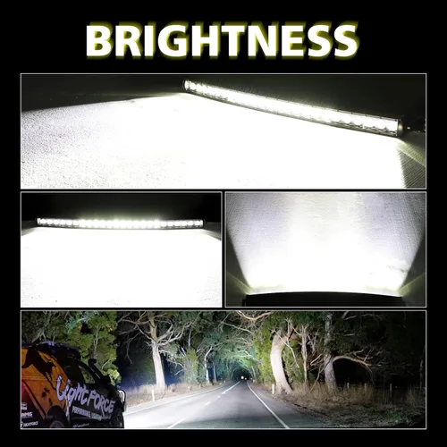 Miniatura 4 de Barra de luz curvada de 30 pulgadas + cápsulas LED ámbar delgadas, 2 unidades de 7 pulgadas