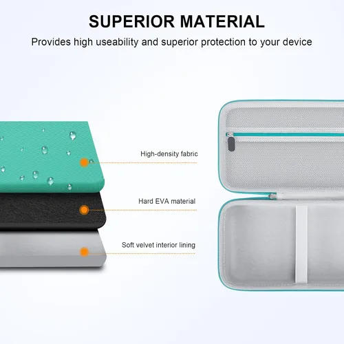 Miniatura 5 de Elonbo Estuche rígido de transporte para teclado inalámbrico mecánico Logitech POP, portátil, Bluetooth, teclado externo, bolsa de viaje, bolsillo