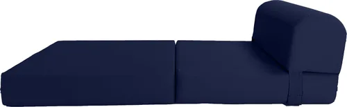 Miniatura 5 de D&D Futon Furniture - Silla plegable de espuma, sofá de estudio, colchón plegable de espuma para invitados (6 x 24 x 70 pulgadas, azul marino)