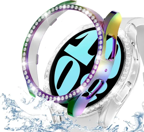 Miniatura 74 de DEALELE Paquete de 1 + 3 fundas y protector de pantalla compatible con Samsung Galaxy Watch FE / 5/4 de 1.575 pulgadas, funda protectora