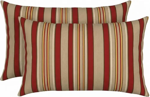 Miniatura 29 de RSH DECOR: Sunbrella - Juego de 4 almohadas lumbares, 20 x 12 pulgadas, tela de rendimiento resistente al agua y a la decoloración, fundas