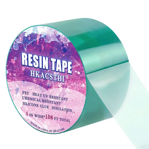 Miniatura 9 de HKACSTHI Cinta de Resina de 108 Pies para Moldeo de Resina Epoxi de Silicona, Cinta de Resina Epoxi UV, Cinta Liberadora de Epoxi para Vertido
