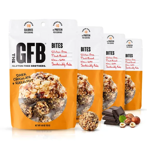 Miniatura 11 de The GFB Bocados de proteína de chocolate negro y coco - Sin gluten, a base de plantas, sin OMG, hechos de manera sostenible – Ridículamente