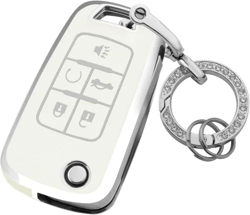 Miniatura 8 de XIYANG TRADE Funda para llavero Chevy con llavero, funda de TPU suave para llave de protección completa para Camaro Cruze Equinox Malibu Impala