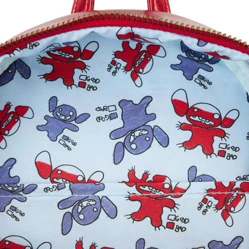 Miniatura 4 de Loungefly Disney Stitch Devil Mini mochila, Lilo and Stitch Halloween Fashion Bag, Multi, Mini mochila