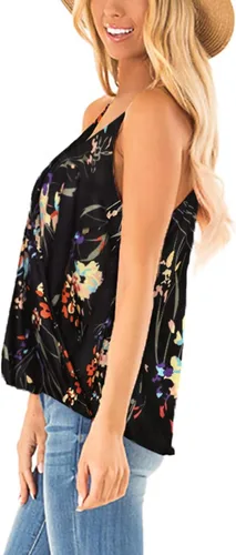 Miniatura 3 de Aokosor blusas sin mangas de verano con cuello en V para mujer