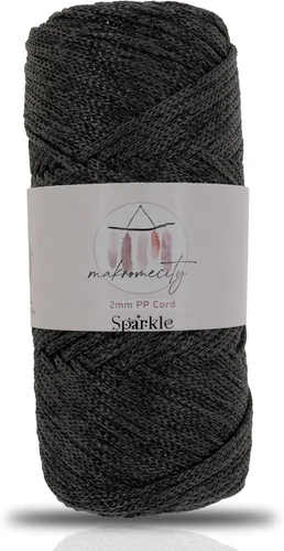 Miniatura 61 de Makromecity, Cordón de macramé de poliéster de 2 mm x 38 m (125 yardas) 2 mm de polipropileno, cordón de macramé para crochet, bolsas de macramé