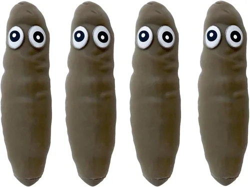 Miniatura 9 de Paquete de 3 Juguetes Novedosos Divertidos Elásticos Sensoriales para Aliviar el Estrés con Forma de Caca, Broma Engañosa Fidget para Ansiedad