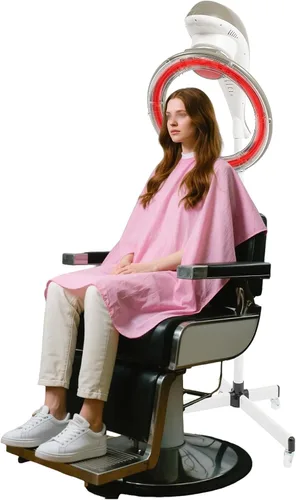 Secador de pelo profesional – Procesador de cabello giratorio de 360° con ruedas y pantalla LCD de altura ajustable para salón y uso doméstico para