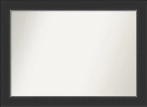 Miniatura 423 de Amanti Art Espejo personalizado, espejo de baño negro Astor, espejo de pared o espejo de tocador de baño sobre el fregadero (25 x 25 pulgadas)