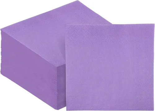 Miniatura 13 de Servilletas de cóctel azules 6 colores 5 * 5 pulgadas servilletas desechables de papel para cóctel, boda, cena, fiesta de cumpleaños, postre, vino
