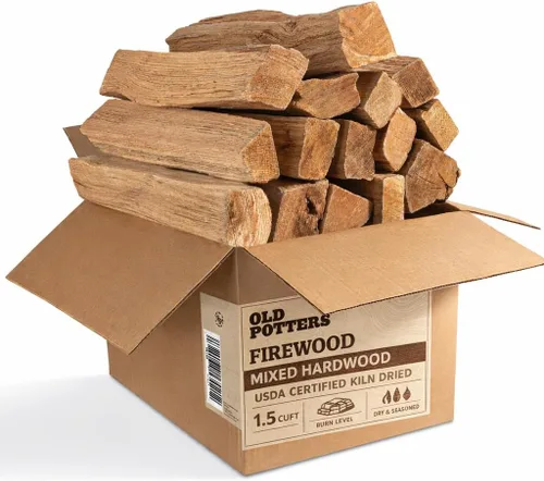 Miniatura 8 de Old Potters Leña Seca al Horno - Cerezo, 1100 Pulgadas Cúbicas, 16-18 Troncos ~ Troncos de 8" x 2.5". Solo Stove y Madera para Cocinar