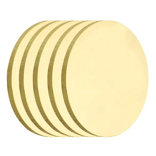 Miniatura 56 de MECCANIXITY 2 Piezas Placa Redonda de Latón, 150mm (5.91") de Diámetro Láminas de Cobre Puro, Lámina de Metal de Latón Cobre H62 de 0.5mm