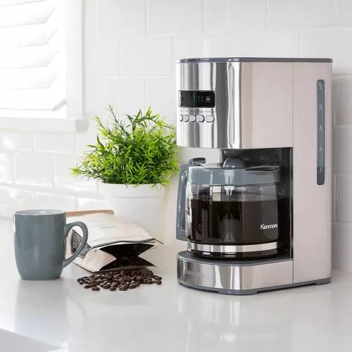Miniatura 2 de Kenmore Cafetera de Goteo – Máquina de Café Programable con Jarra de Vidrio, Preparación Regular y Fuerte, Apagado Automático, Depósito de Agua