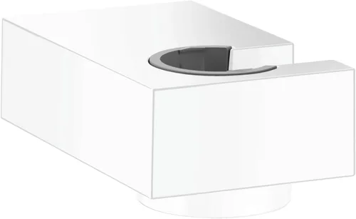 Miniatura 4 de hansgrohe Porter E 28387341 - Soporte para cabezal de ducha de mano, fácil de instalar, moderno a juego en cromo negro cepillado