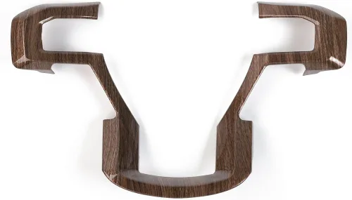 Miniatura 4 de Voodonala Adorno Decorativo de Volante con Veta de Madera Cubierta de Volante de Automóvil para Ford F150 F250 F350 Super Duty 2015 2016 2017 2018