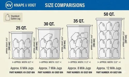 Miniatura 3 de Knape & Vogt RS-WMUB-17-WD - Caja de cajones de madera extraíble de 5 pulgadas de alto x 18 pulgadas de ancho x 22 pulgadas de profundidad