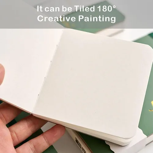 Miniatura 3 de Cuaderno de dibujo de acuarela portátil, papel de acuarela de grano fino de 10.58 ozm, cuaderno de dibujo de viaje, cuaderno de bocetos