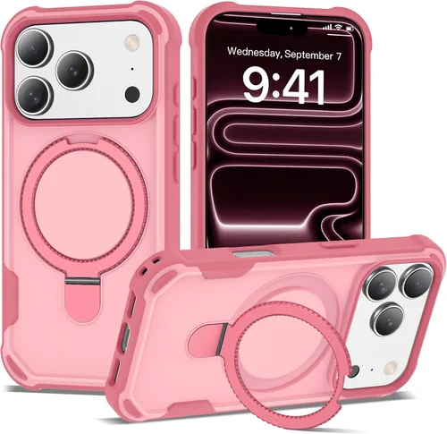 Miniatura 57 de Funda compatible con iPhone 12 y 12 Pro de 6.1 pulgadas con soporte de anillo magnético [protección militar contra caídas] [compatible con MagSafe]
