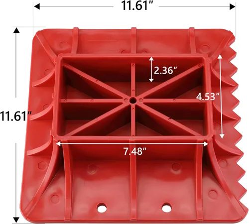 Miniatura 8 de Seven Sparta Soporte base todoterreno compatible con almohadilla de PP Hi Lift Jack para aliviar el hundimiento de elevación de Jack