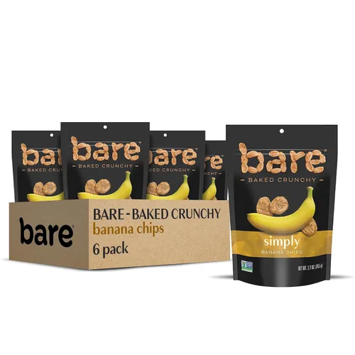 Miniatura 10 de Paquete de bocadillos Bare de frutas de manzanas crujientes horneadas, sin gluten, sabores Fujis & Reds y canela, 0.53 onzas (16 unidades).