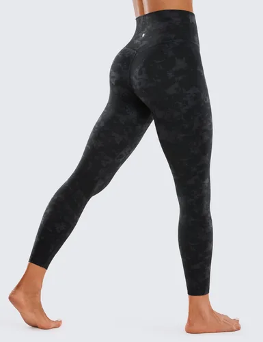 Miniatura 14 de CRZ YOGA Leggings de entrenamiento para mujer con sensación de desnudez cepillada de 25 pulgadas, pantalones de yoga de compresión de cintura alta