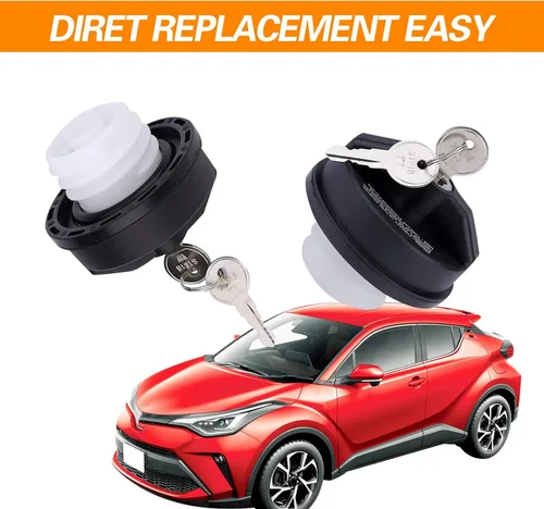 Miniatura 3 de ijuicy 1 PC Tapa de gas de bloqueo para coche, tapa de combustible con bloqueo y dos llaves, reemplaza las piezas #10504 77300-47020, compatible
