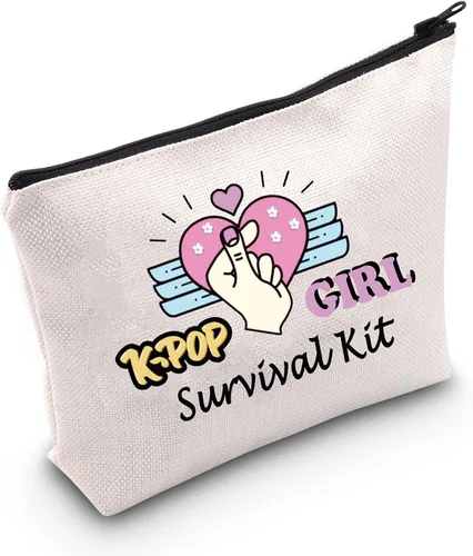MEIKIUP Mercancía de drama coreano Regalos de drama coreano Amante de la música coreana Bolsa de maquillaje K-drama Regalo coreano Mamá Survival Kit