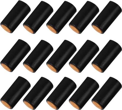 Miniatura 3 de 100 tapas de sellado de película termorretráctil negras para botellas de vino, envoltura retráctil, sello de botella de vino, papel de aluminio