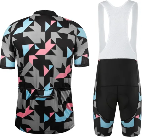 Miniatura 78 de Coconut Ropamo CR - Conjunto de camiseta de ciclismo para hombre, con cremallera y bolsillo con pantalones cortos con acolchado 4D