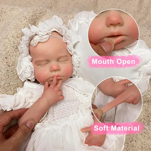 Miniatura 5 de OtardDolls Muñecas Bebé Reborn Realistas Recién Nacidas de 18 Pulgadas Reborn Cuerpo Completo de Silicona Suave Vida Real Lavables con Ropa