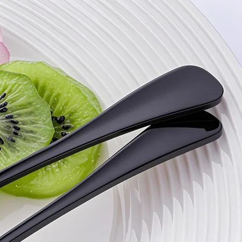Miniatura 4 de Tenedores de Acero Inoxidable de Cangrejo Negro, Tenedor Escargot de 2 Puntas para Degustar Aperitivos, Tenedores Portátiles para Cóctel, Ensalada