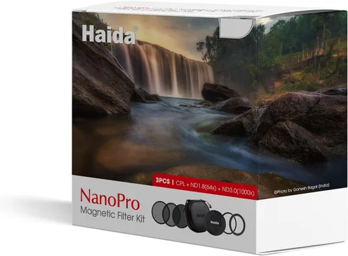 Miniatura 2 de Haida NanoPro Kit magnético contiene anillo adaptador de filtro y bolsa CPL/1.8/3.0 Filtro magnético Tapa de lente pequeña a grande Filtro de anillo