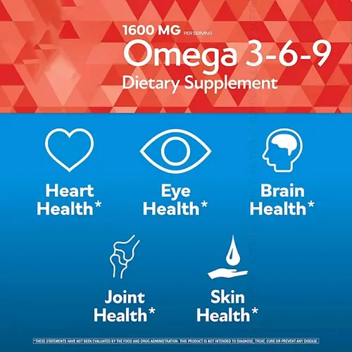 Miniatura 5 de Members Mark Omega 3-6-9 cápsulas blandas, 1600 mg, (300 unidades) - Corazón, cerebro, articulaciones, piel y salud ocular, mezcla de ácidos grasos