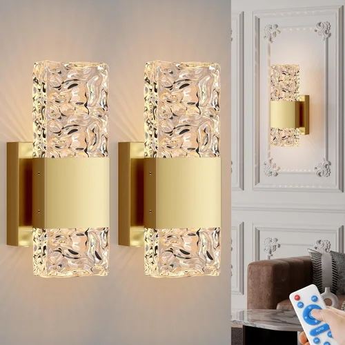 Miniatura 16 de camuucci Aplique de pared operado por batería recargable de 12000mAh, luz de pared para interiores, sin cableado, control remoto, regulable