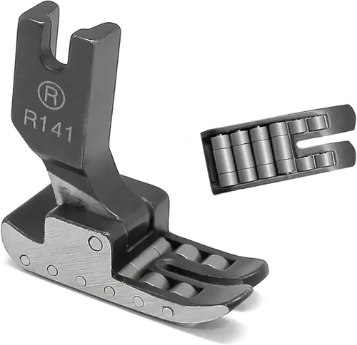 Miniatura 6 de 1 Pieza de prensatelas de rodillos negro R141 12 rodamientos para máquina de coser industrial para Juki Consew Brother Singer (12 rodamientos)