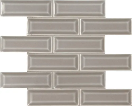 Miniatura 16 de MSI Azulejo de mosaico montado en malla de ladrillo de cerámica biselado blanco antiguo para salpicaduras de cocina, pared de baño, pared de acento