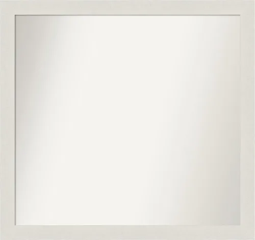 Miniatura 40 de Amanti Art Espejo de baño blanco para sobre el fregadero, 24 x 24 pulgadas, hecho a medida, espejo de tocador cuadrado blanco estrecho, marco