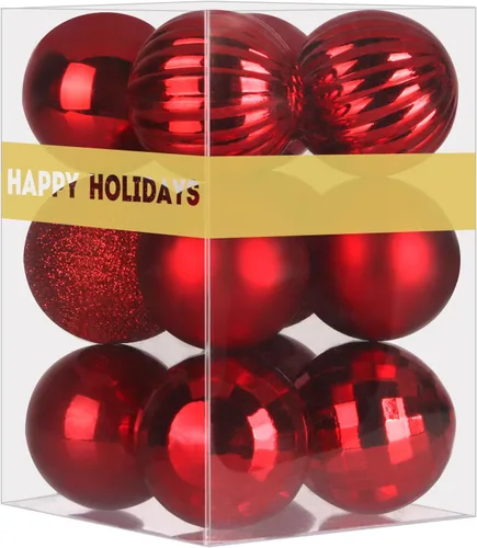 Miniatura 29 de Bolas de Navidad Grandes de 3.2" en Azul Bebé - Adornos para Árbol de Navidad, Bolas Colgantes Inastillables para Cumpleaños, Halloween, Boda
