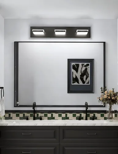 Miniatura 7 de VOLISUN 5CCT Lámparas de Baño sobre Espejo, Regulables, Cabezal Giratorio 360°, 24 pulgadas, 3 Lámparas de Tocador de Baño, Luces LED de Tocador